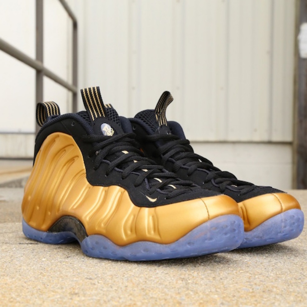 Metallic Gold Nike Foamposites